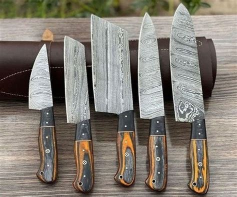 Damascus Steel Chef Knife Set