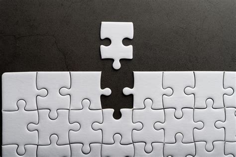 Jigsaw puzzle with a missing piece 1978176 Stock Photo at Vecteezy