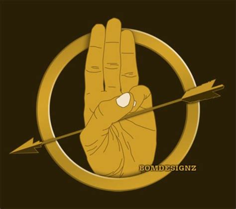 The salute that makes me cry every time. | Hunger games hand sign, Hunger games logo, Hunger ...