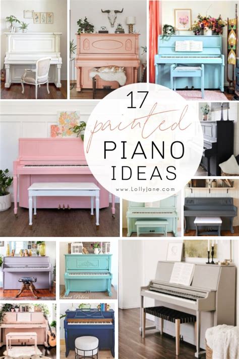 17 Painted Piano Ideas of Every Color | Piano decor, Piano room decor ...