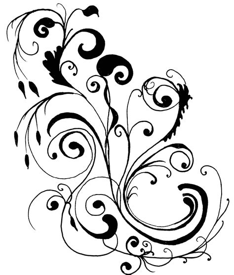 Clip Design Art Vector Stock - Flower Line Art Design - Png Download - Full Size Clipart (#47652 ...