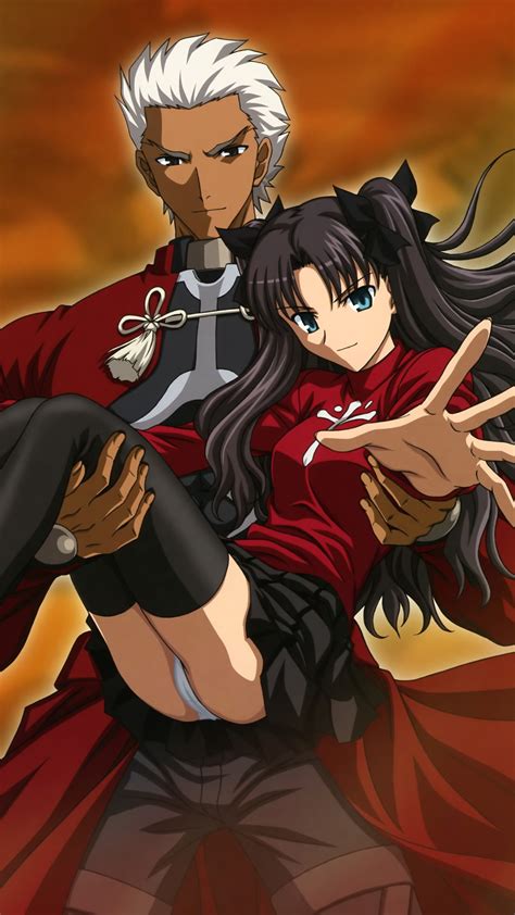 Fate Stay Night Unlimited Blade Works Rin Tohsaka Archer.Lenovo K900 wallpaper 1080×1920 ...