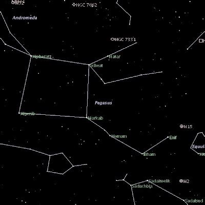 Pegasus Star Map