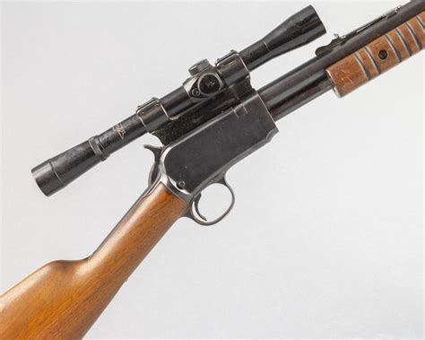 Lot - Winchester, Model 62A pump action rifle with scope,