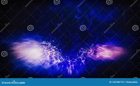 Blue Electric Lightning Background Beautiful Elegant Illustration ...