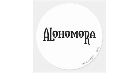 Harry Potter Spell | Alohomora Classic Round Sticker | Zazzle