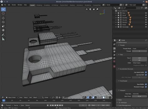 3D pack transistor model - TurboSquid 1437512