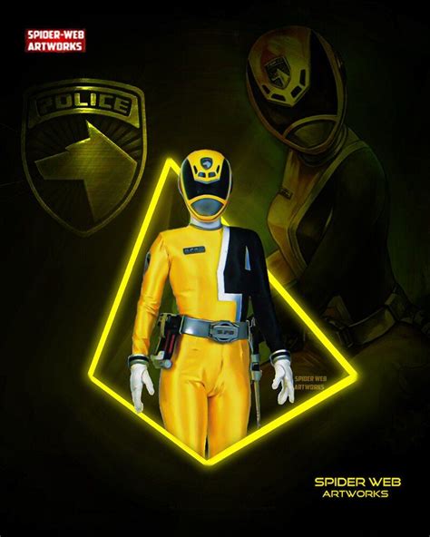 ArtStation - Yellow Ranger SPD, Spider Web Artworks™ | Power rangers spd, Ranger, Power rangers