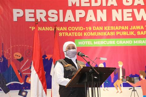 Gubernur Jawa Timur Ajak Media Sosialisasikan Lebih Masif Protokol Kesehatan – Beritalima.com