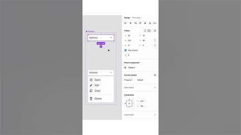 Drop-Down Menu Animation in Figma #shorts - YouTube