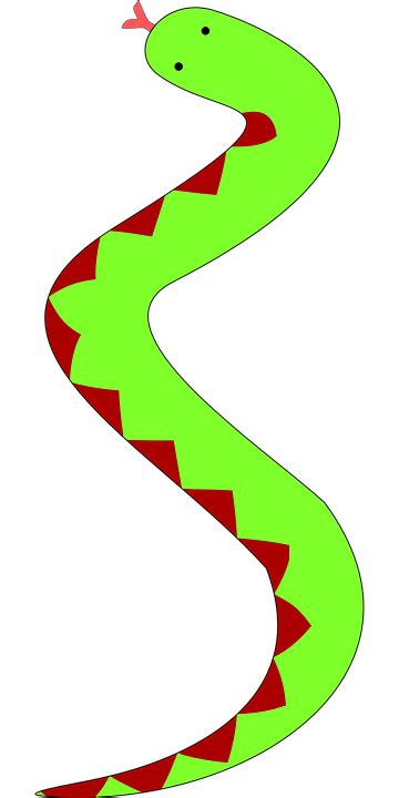 Snake Green Reptile · Free vector graphic on Pixabay