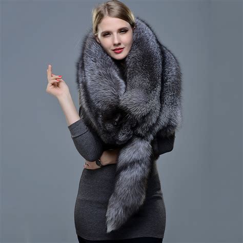 Natural-Fur-Fox-Whole-Skin-Scarf-Ladies-Winter-Fashion-Retro-Luxury ...