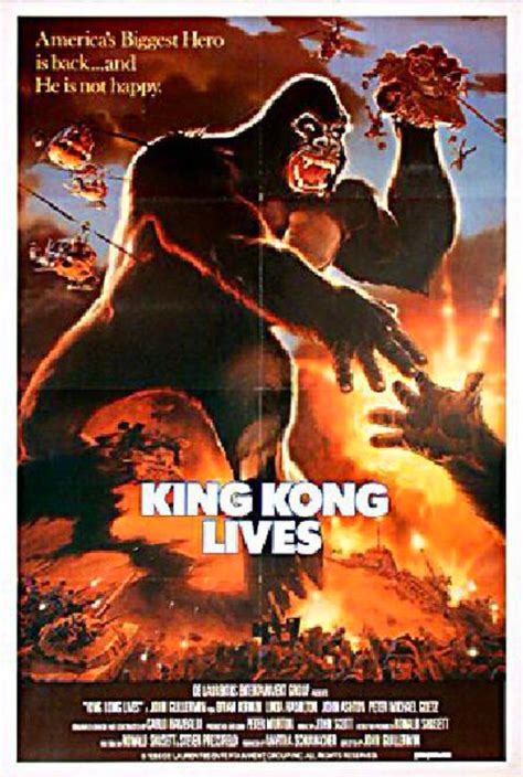 King Kong Lives Original 1986 U.S. One Sheet Movie Poster - Posteritati Movie Poster Gallery