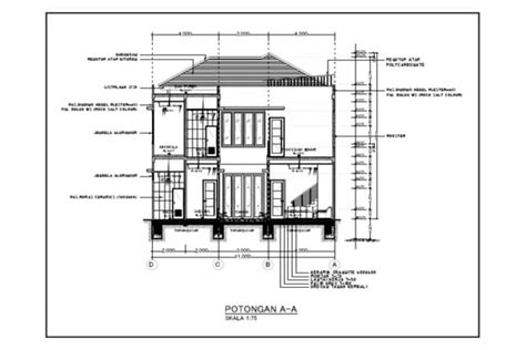 8 Contoh Gambar Potongan Rumah 1 Lantai dan 2 Lantai yang Bisa jadi ...