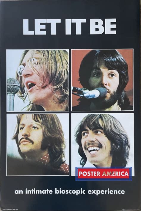 The Beatles Quad Box Let It Be Poster 24 X 36 – PosterAmerica