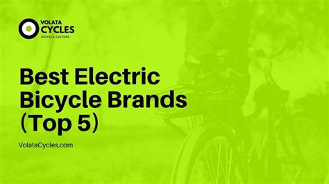 Best Electric Bicycle Brands (Top 5)