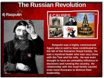 Russian Revolution - 4 causes, 4 figures, 4 events, 4 effects (23-slide ...