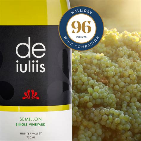 ZING! 96 Points from James Halliday for our 2021 Single Vineyard Garden Semillon | De Iuliis Wines