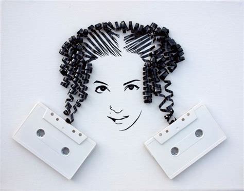 Crazy Creative and Clever Cassette Tape Art | Bit Rebels | Tape art, Cassette tape art, Creative art