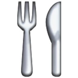 🍴 Fork and Knife Emoji (U+1F374/U+E043)