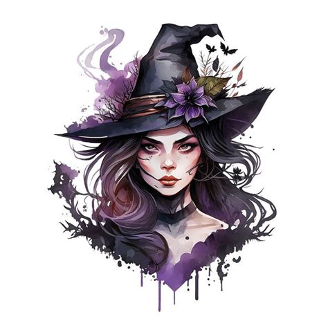 Dark Witch PNG, Witch Clipart, Halloween Clip Art, Mystical Fantasy Bundle for Commercial Use ...