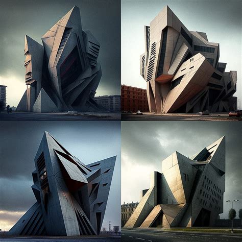 Daniel Libeskind Midjourney style | Andrei Kovalev's Midlibrary 2.0