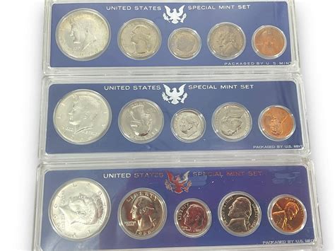 Three U.s. Special Mint Coin Sets Auction