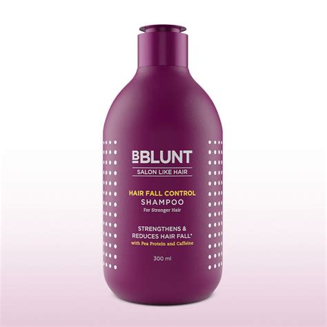 BBLUNT Hair Fall Control Shampoo with Pea Protein & Caffeine for Stronger Hair (300 ml)