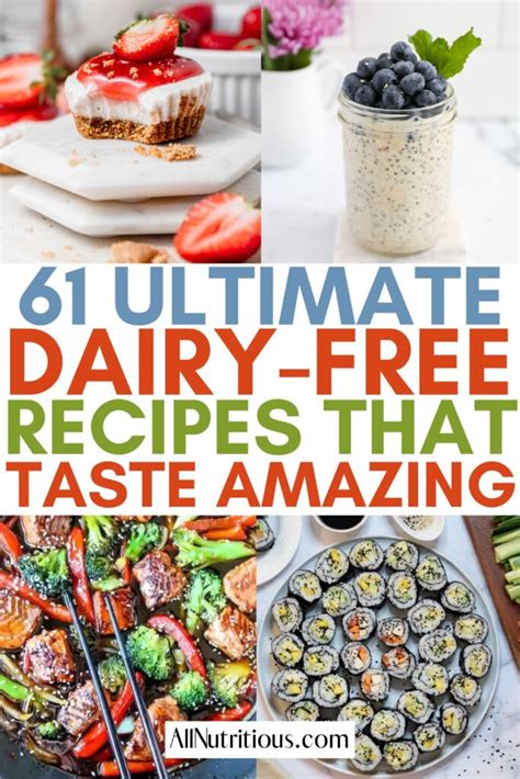 61 Best Dairy Free Recipes - All Nutritious