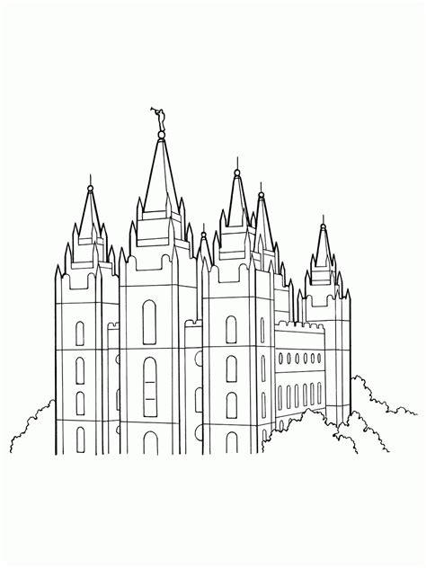 Free Printable Lds Temple Coloring Pages