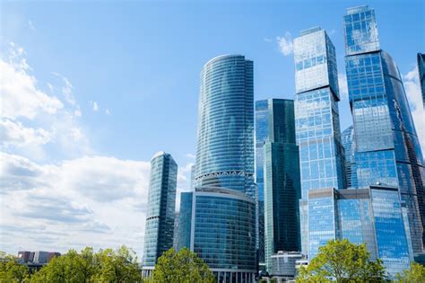 Premium Photo | MoscowCity and Moscowriver area Russia modern ...