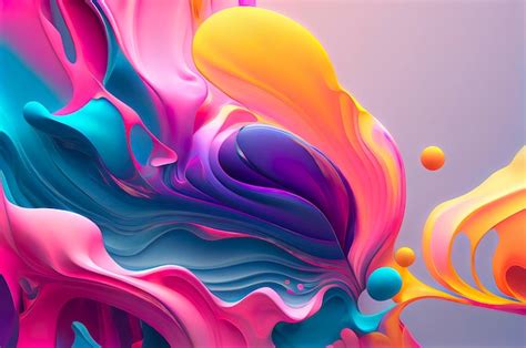 Premium Photo | 3d colorful abstract wallpaper