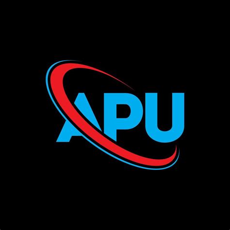 APU logo. APU letter. APU letter logo design. Initials APU logo linked with circle and uppercase ...