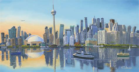 Toronto Skyline – Funky - Robert The Artist