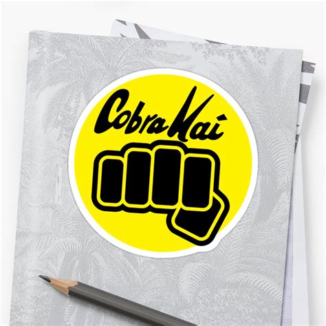 "Cobra Kai T-shirt and Stickers " Stickers by eZonkey | Redbubble