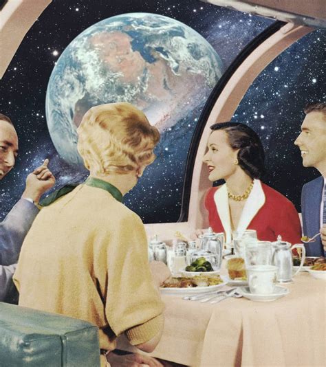 Surreal collage 1950s space travel | Art prints, Graphic arts illustration, Mini art