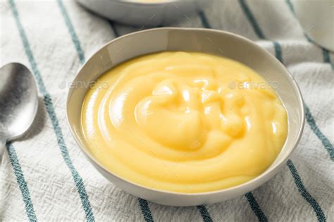 Homemade Vanilla Custard Pudding Stock Photo by bhofack2 | PhotoDune