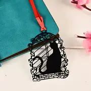 Lovely Cute Kawaii Metal Bookmark Black Cat Book Holder Book - Temu