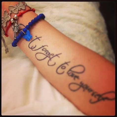 New tattoo for new life "don't forget To love yourself" | New tattoos ...