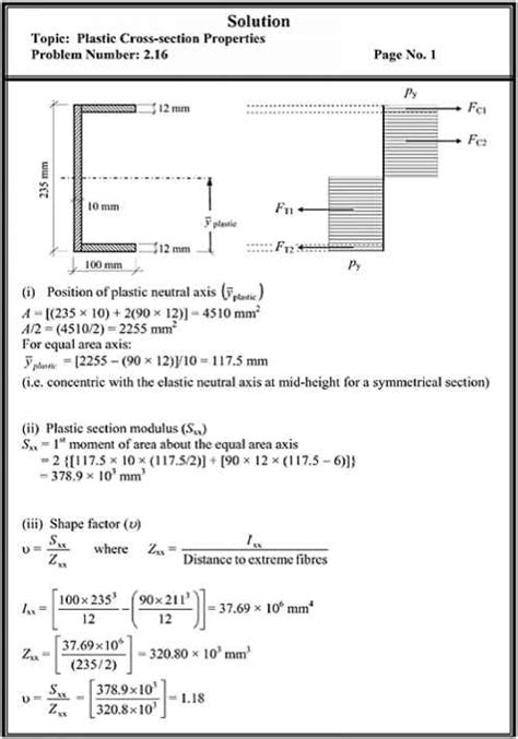 Plastic Section Modulus Equation