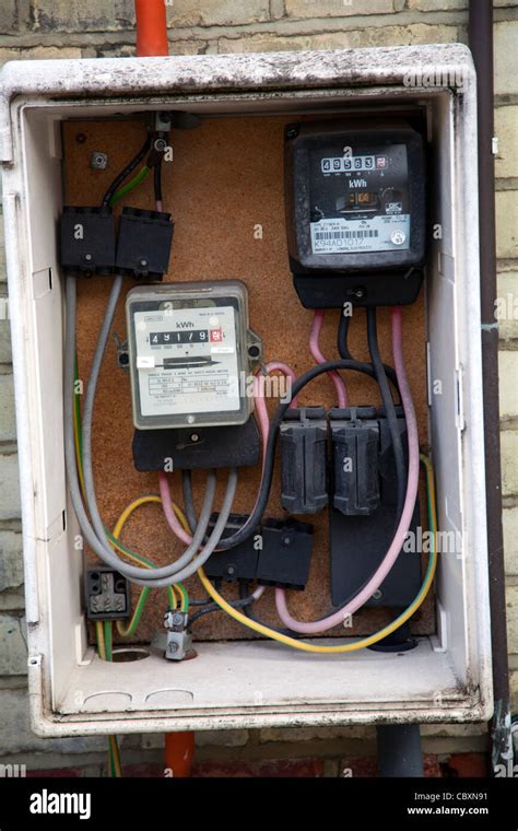 Open Electricity Meter Box Stock Photo - Alamy