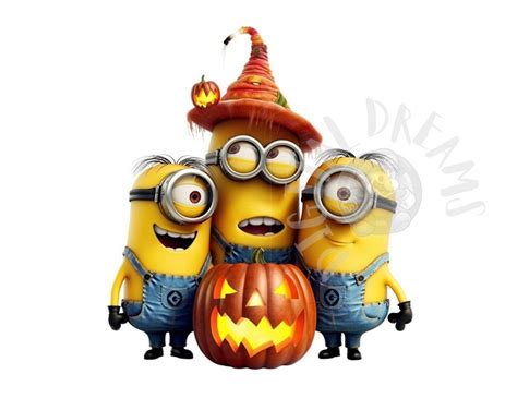 Set of 8 Halloween Minions Digital Designs for Printing T-shirts ...