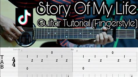 Story Of My Life - One Direction | Guitar Tutorial Fingerstyle | TAB ...