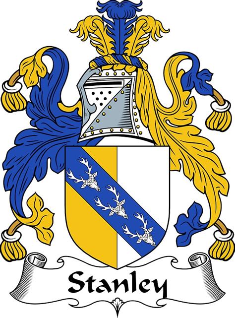 "Stanley Coat of Arms / Stanley Family Crest" Stickers by William Martin | Redbubble