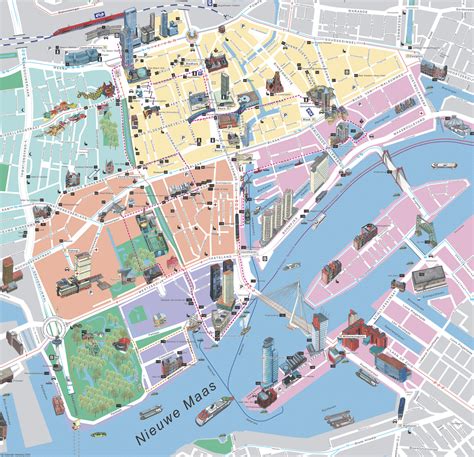 Rotterdam Map - Detailed City and Metro Maps of Rotterdam for Download | OrangeSmile.com