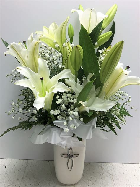 Traditional White Lilies