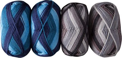 Knit Picks Felici Merino Self-Striping Sock Yarn (Blue Lagoon/Stormy ...