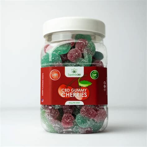 Buy Supreme CBD Cherry Gummies 10mg (Large) | CBD Unboxed