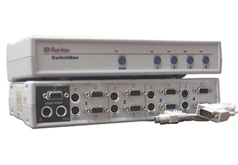 Raritan SwitchMan 4 Port KVM Switch PS/2