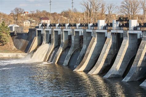 A small dam. stock photo. Image of energy, river, reservoir - 98768224